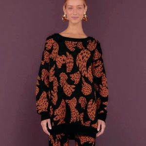 NWT FARM Rio Black Bananica Sweater